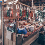 Colorful Churchkhela Hanging on market