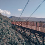 Beautiful point of view above Okatse Canyon in Georgia