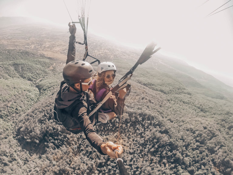 Paragliding at Ohrid Lake North Macedonia