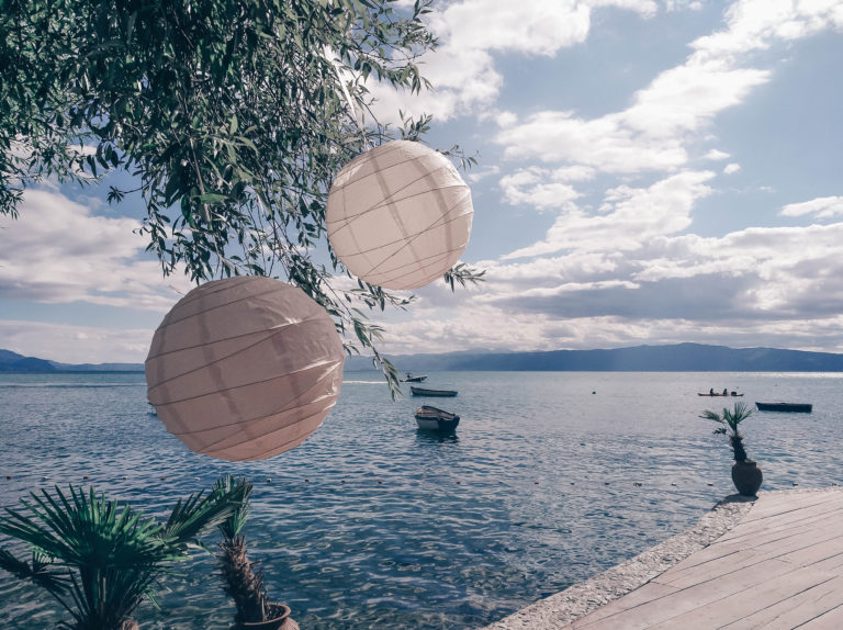 Ohrid Lake in North Macedonia