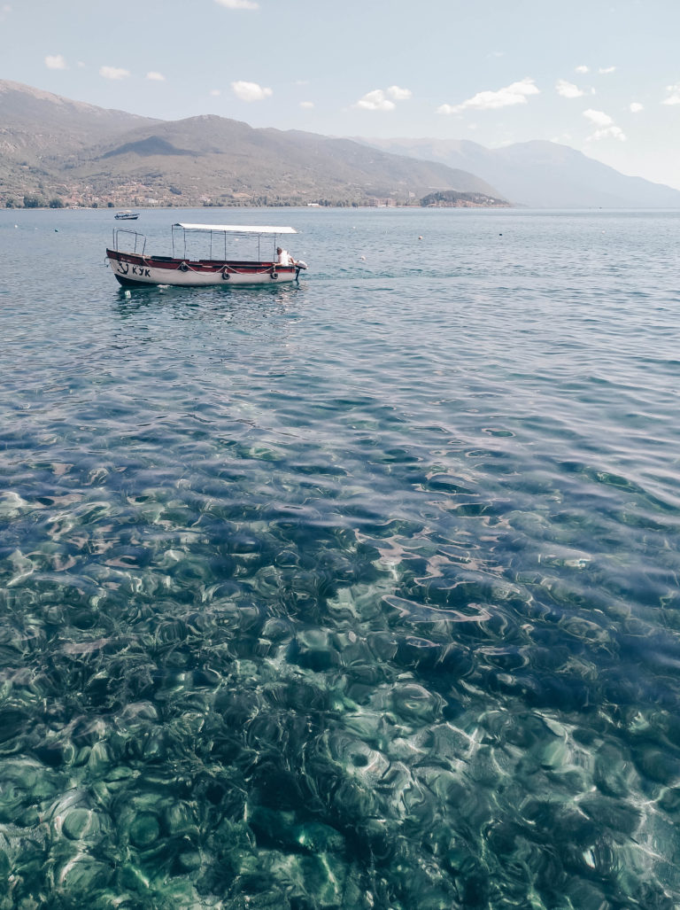 Ohrid Lake in North Macedonia