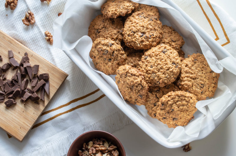 Chocolate chips pumpkin cookies