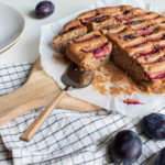 Banana plum cake is the perfect dessert recipe at the end of summer